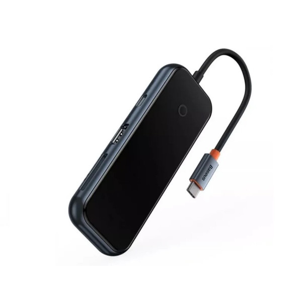 USB-Hub Baseus AcmeJoy 7-Port Type-C HUB Adapter（Type-C to HDMI*1+USB3.0*2+USB2.0*1+Type-C PD&Data *1+SD/TF*1）Dark Gray