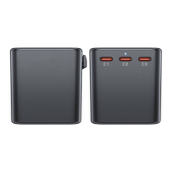 УЗП ACEFAST Z1 PD75W GaN (3*USB-C+2*USB-A) multifunctional charging adapter Чорний