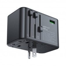 УЗП ACEFAST Z1 PD75W GaN (3*USB-C+2*USB-A) multifunctional charging adapter Чорний