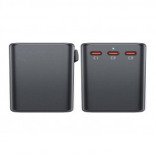 УЗП ACEFAST Z1 PD75W GaN (3*USB-C+2*USB-A) multifunctional charging adapter Чорний