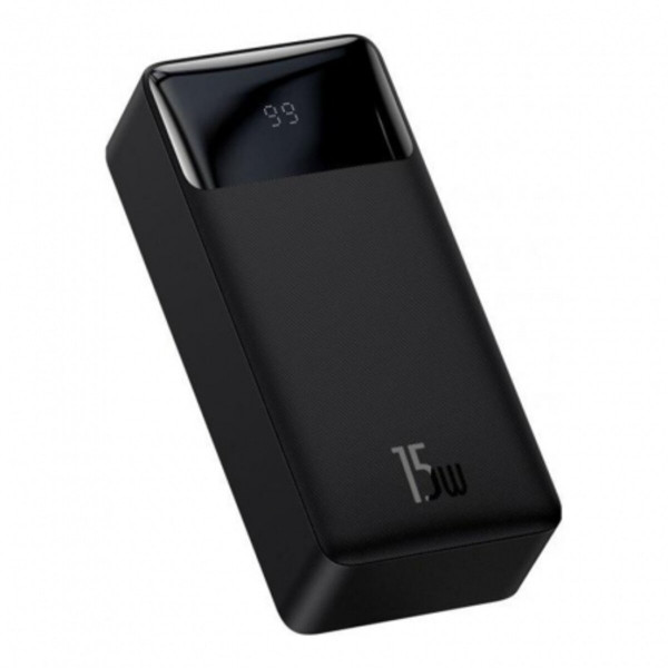 Зовнішній акумулятор Baseus Bipow Digital Display Power bank 30000mAh 15W Black