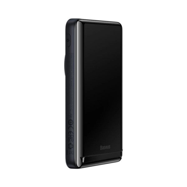 Зовнішній акумулятор Baseus Magnetic Bracket Wireless Fast Charge Power Bank 10000mAh 20W Blue