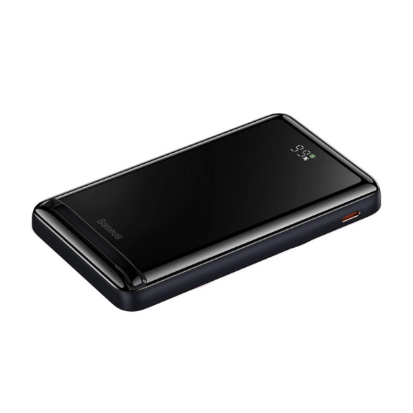 Зовнішній акумулятор Baseus Magnetic Bracket Wireless Fast Charge Power Bank 10000mAh 20W Blue