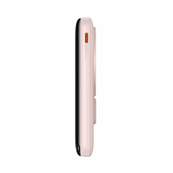 Зовнішній акумулятор Baseus Magnetic Bracket Wireless Fast Charge Power Bank 10000mAh 20W Pink