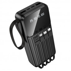 Зовнішній акумулятор BOROFONE BJ76A Smart power bank with 4 cables(20000mAh) Black (6941991120053)