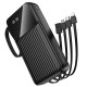 Зовнішній акумулятор BOROFONE BJ76A Smart power bank with 4 cables(20000mAh) Black (6941991120053)