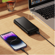 Зовнішній акумулятор HOCO J153A Stability power bank(20000mAh) Black (6942007656085)