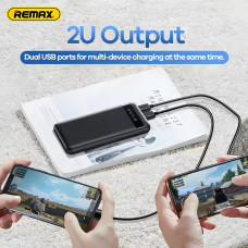 Зовнішній акумулятор REMAX Hintom 2.4A Fast Charging Power Bank 20000mAh RPP-11 White (6954851218845)