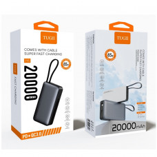 Зовнішній акумулятор WUW TUGII-Y65 （PD 65W quick charge) 20000mAh Black (6917674147303)