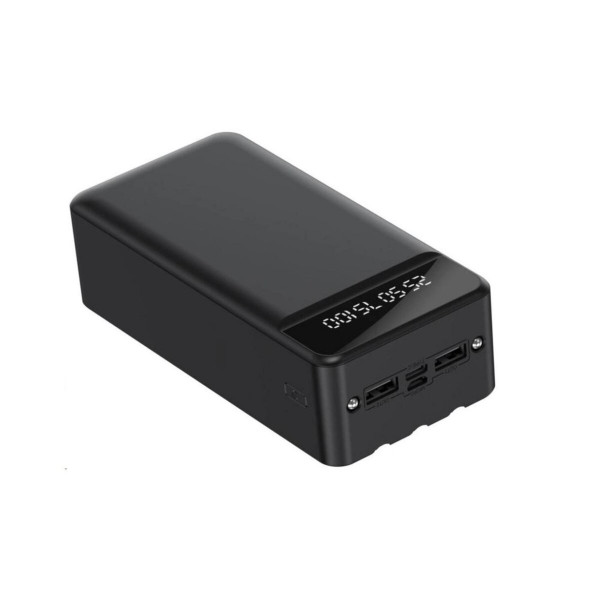 Зовнішній акумулятор XO PR164 Power bank with emergency lights, charging cable (Micro, TYPE-C, Lightning) 30000mAh Black