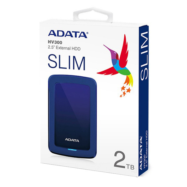 Зовнішній жорсткий диск PHD External 2.5'' ADATA USB 3.2 Gen. 1 DashDrive Durable HV300 2TB Blue
