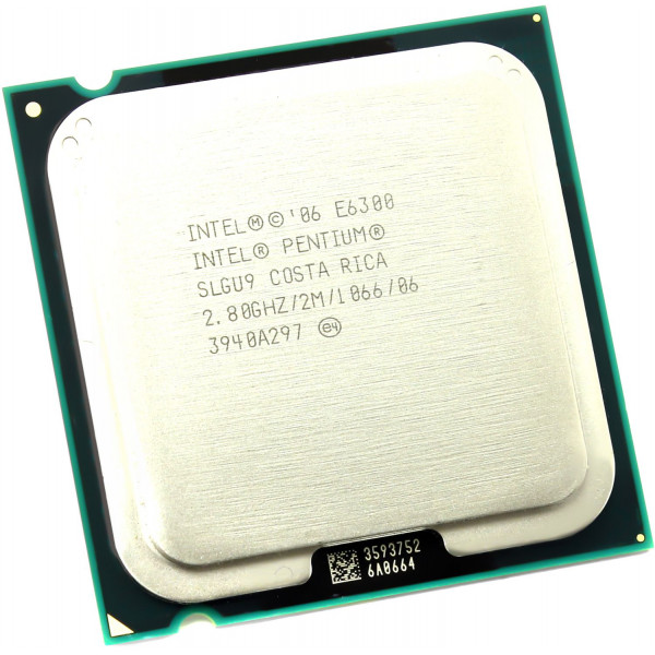 Б/У Процессор Intel Pentium E6300 (2M Cache, 2.80 GHz, 1066 FSB)