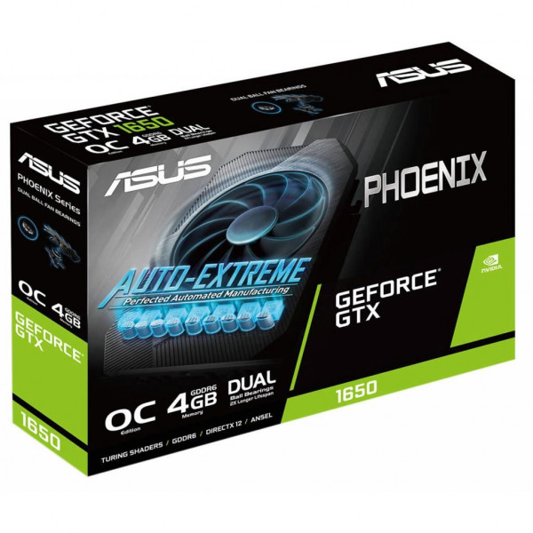 Б/У Видеокарта ASUS GeForce GTX1650 4Gb PH OC D6 P (PH-GTX1650-O4GD6-P)
