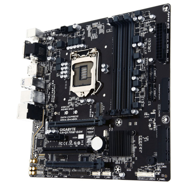 Б/У Материнская плата Gigabyte GA-Q170M-D3H mATX (s1151)