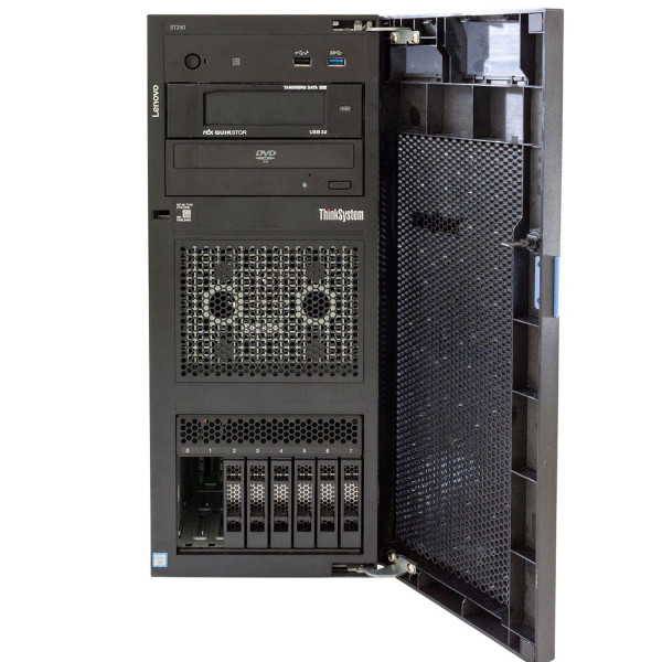 Б/У Компьютер Lenovo ThinkSystem ST250 (Xeon E-2124/16/256SSD/3*2Tb/P2000 5GB)