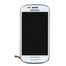 Матрица с тачскрином (модуль) для Samsung Galaxy S3 mini GT-I8190 белый с рамкой