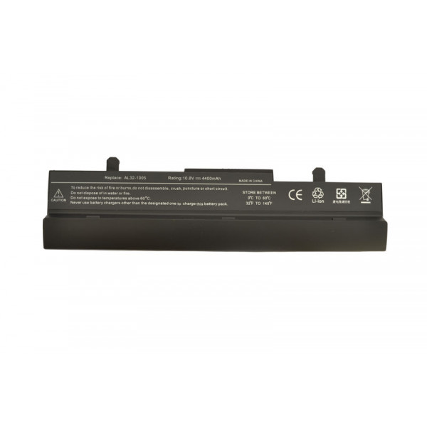 Аккумуляторная батарея для ноутбука Asus AL31-1005 EEE PC 1005HA 10.8V Black 5200mAh OEM