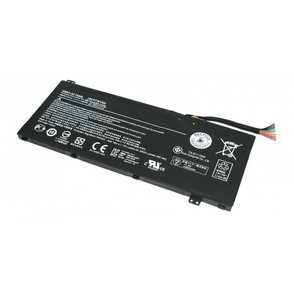 Аккумуляторная батарея для ноутбука Acer AC14A8L Aspire VN7-571G 11.4V Black 4465mAh 020397