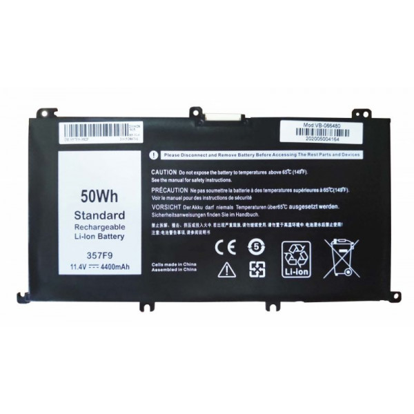 Аккумуляторная батарея для ноутбука Dell 357F9 Inspiron 15 7000 11.4V Black 5200mAh OEM