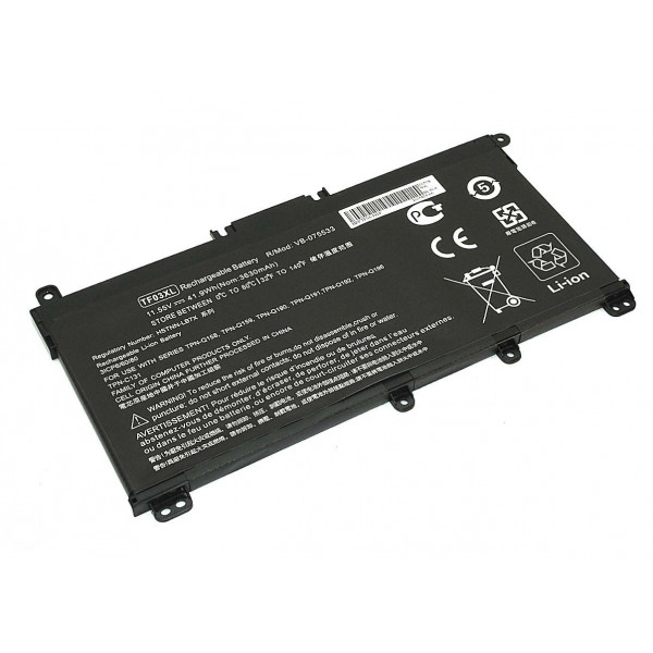 Аккумуляторная батарея для ноутбука HP TF03 TPN-C131 11.55V Black 3630mAh OEM 075533
