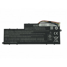 Аккумуляторная батарея для ноутбука Acer AC13C34 Aspire E3-112 11.4V Black 2600mAh OEM