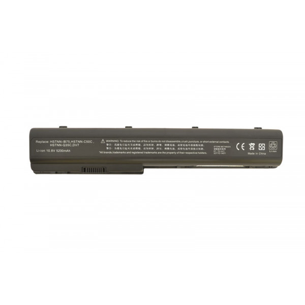 Аккумуляторная батарея для ноутбука HP Compaq HSTNN-C50C DV7 10.8V Black 5200mAh OEM