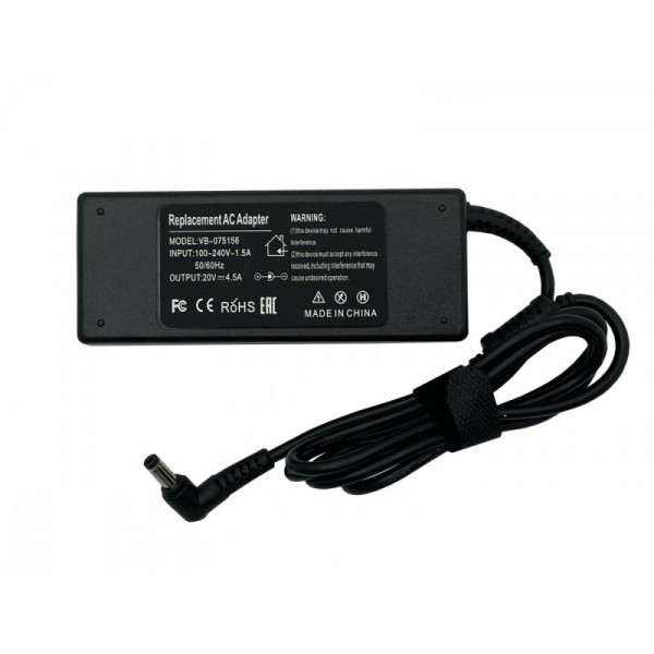 Блок питания для ноутбука Fujitsu 90W 20V 4.5A 5.5x2.5mm F20V4.5A90W OEM 075156