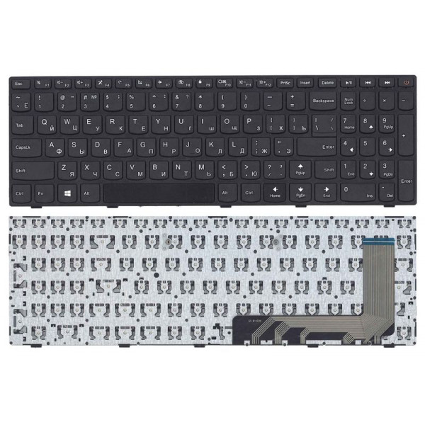 Клавиатура для ноутбука Lenovo IdeaPad (110-15ISK, 110-17ACL) Black (With Frame), RU