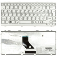 Клавиатура Toshiba Mini (NB200, NB300, NB305) Silver, (Silver Frame) RU (вертикальный энтер)