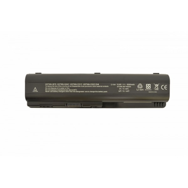 Аккумуляторная батарея для ноутбука HP Compaq HSTNN-IB79 Pavilion DV6 10.8V Black 5200mAh OEM