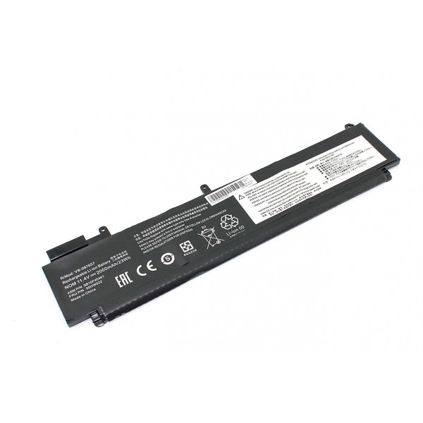 Аккумуляторная батарея для ноутбука Lenovo 00HW022 ThinkPad T460s 11.4V Black 2000mAh OEM 087657