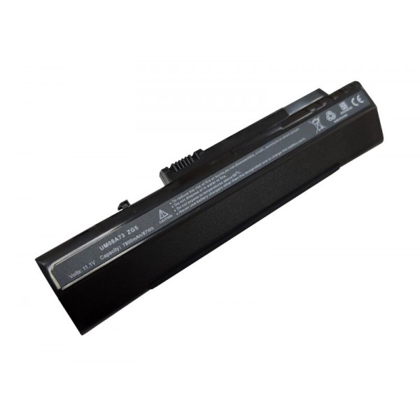Усиленная аккумуляторная батарея для ноутбука Acer UM08A73 Aspire One 11.1V Black 7800mAh OEM 002812