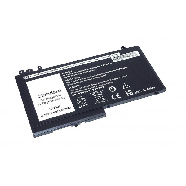 Аккумуляторная батарея для ноутбука Dell RYXXH Latitude E5250 11.1V Black 3400mAh OEM