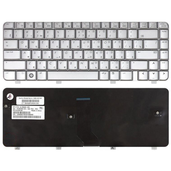 Клавиатура для ноутбука HP Pavilion (DV4-1000) Silver, RU