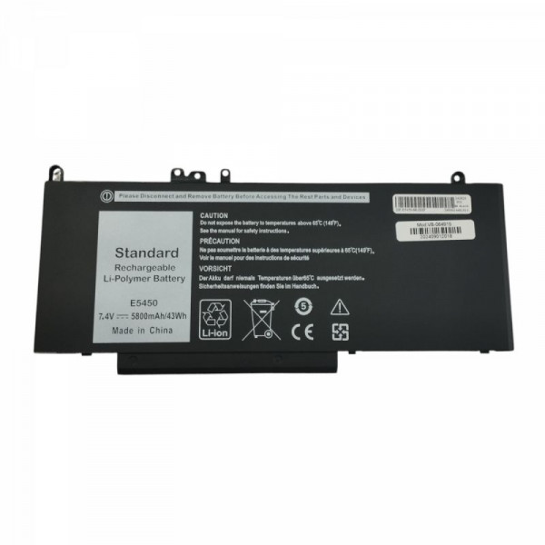 Аккумуляторная батарея для ноутбука Dell G5M10 Latitude E5450 7.4V Black 5800mAh OEM