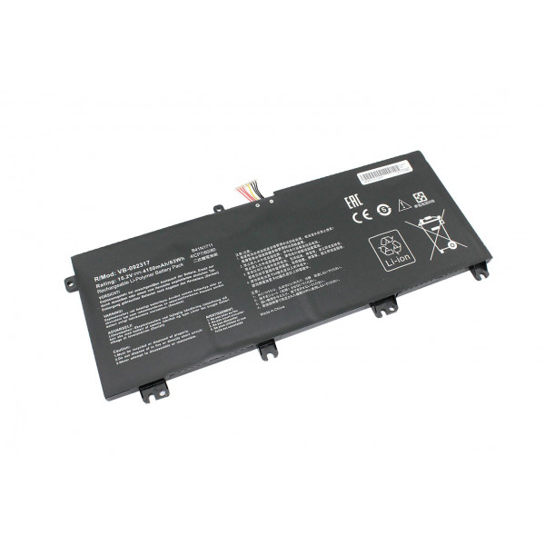 Аккумуляторная батарея для ноутбука Asus B41N1711 FX63V 15.2V Black 4150mAh OEM