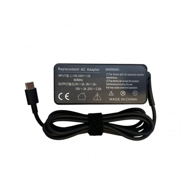 Блок питания для ноутбука Lenovo 45W 20V 2.25A Type-C ADLX45NDC3A1 REPLACEMENT 074256