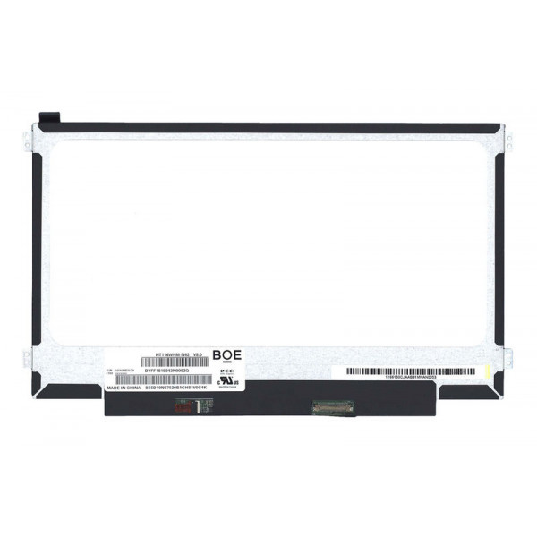 Матрица для ноутбука 11,6", Slim (тонкая), 30 pin eDP (снизу справа), 1366x768, Светодиодная (LED), крепления справаслева, матовая, BOE-Hydis, NT116WHM-N42