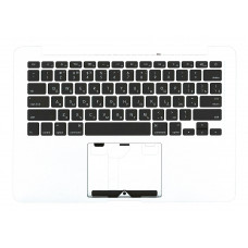 Клавиатура для ноутбука Apple MacBook Pro (A1425) Black, (Silver TopCase), RU (горизонтальный энтер)