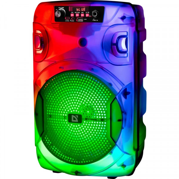 Акустична система 1.0 Boomer 12, 15Вт, Bluetooth/FM/USB/LED/AUX чорна