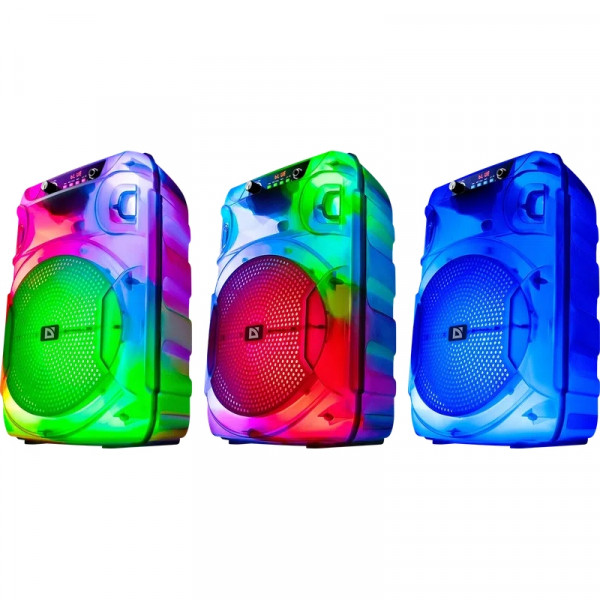 Акустична система 1.0 Boomer 12, 15Вт, Bluetooth/FM/USB/LED/AUX чорна