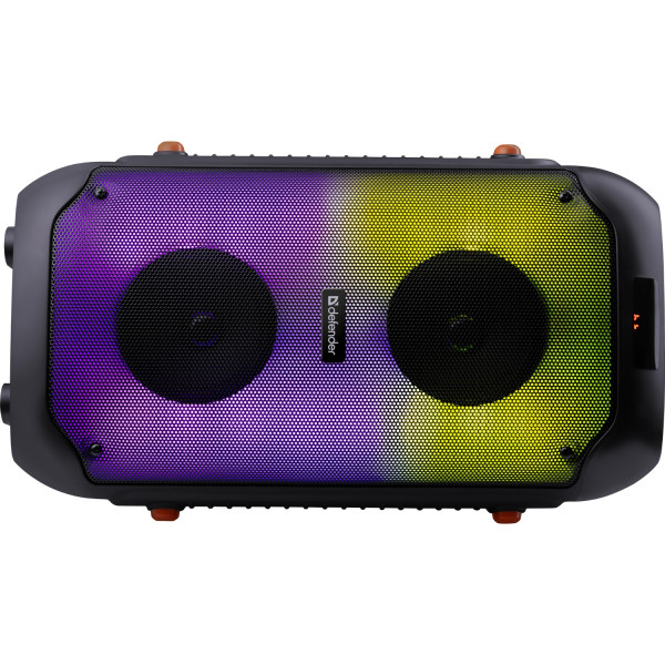 Акустична система 2.0 Defender Boomer 25, 25Вт RGB/BT/FM/USB/TF/AUX/MIC, чорна