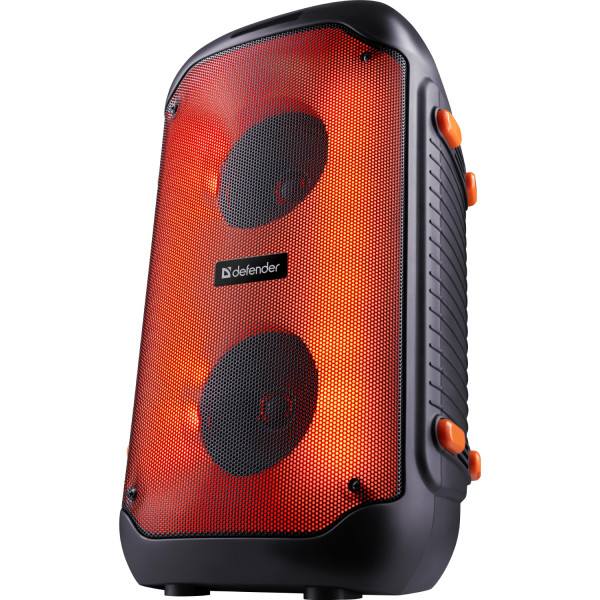 Акустична система 2.0 Defender Boomer 25, 25Вт RGB/BT/FM/USB/TF/AUX/MIC, чорна