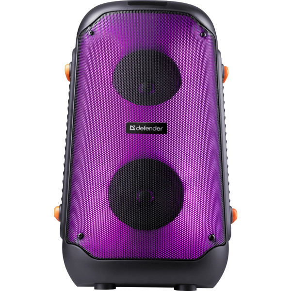 Акустична система 2.0 Defender Boomer 25, 25Вт RGB/BT/FM/USB/TF/AUX/MIC, чорна