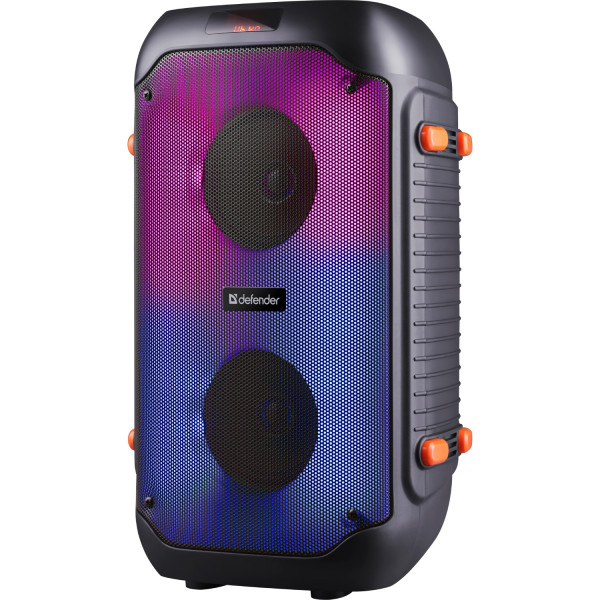 Акустична система 2.0 Defender Boomer 25, 25Вт RGB/BT/FM/USB/TF/AUX/MIC, чорна