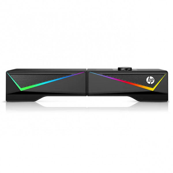 Акустична система 2.0 HP DHE-6005, 3,5мм + USB, 6Вт, Sound Bar LED RGB