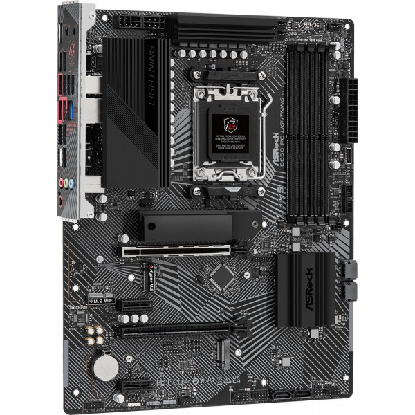 ASRock B650 PG LIGHTNING (AM5/B650, 4*DDR5, 2xPCIex16, HDMI, 4xSATAІІІ, 3xM.2, 2.5GLan, 7.1ch, ATX)