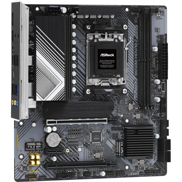 ASRock B650M-HDV/M.2 (AM5/B650, 2*DDR5, PCIex16, DP/HDMI, 4xSATAІІІ, 2xM.2, 2.5GLan, 7.1ch, mATX)