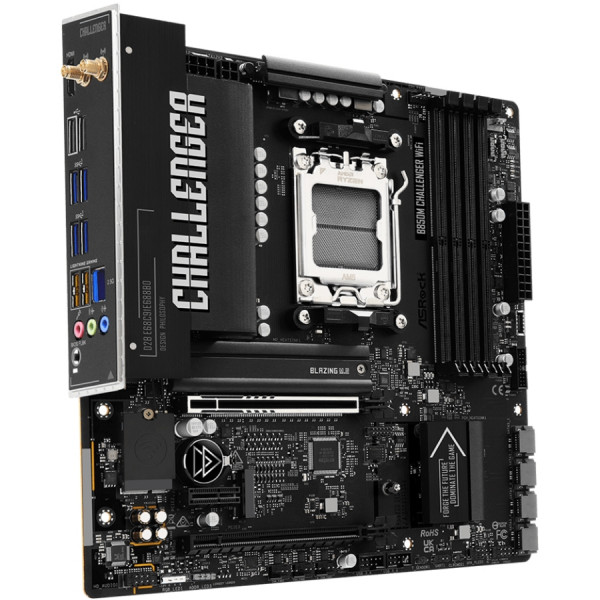 ASRock B850M CHALLENGER WIFI (AM5/B850, 4*DDR5, 2xPCIex16, HDMI/DP, 4xSATAІІІ,2xM.2, 2.5GLan, mATX)