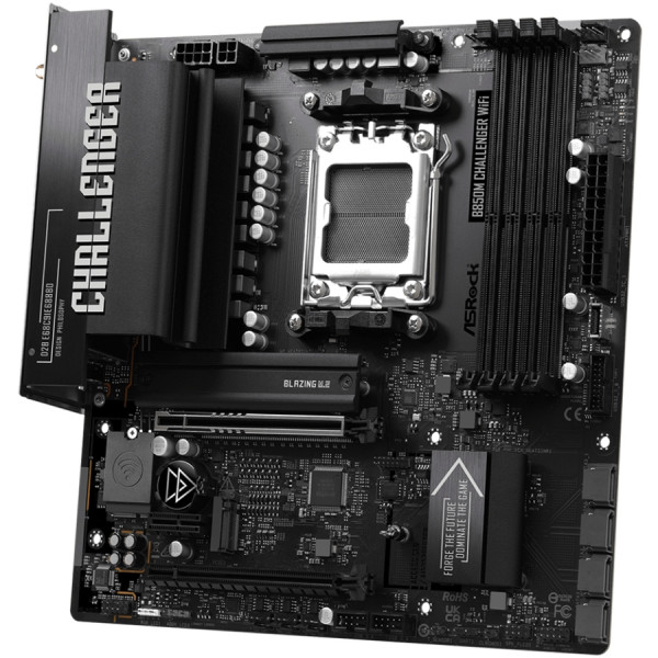 ASRock B850M CHALLENGER WIFI (AM5/B850, 4*DDR5, 2xPCIex16, HDMI/DP, 4xSATAІІІ,2xM.2, 2.5GLan, mATX)